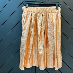 Elegant Gold Skirt, copper metallic. New with tags.